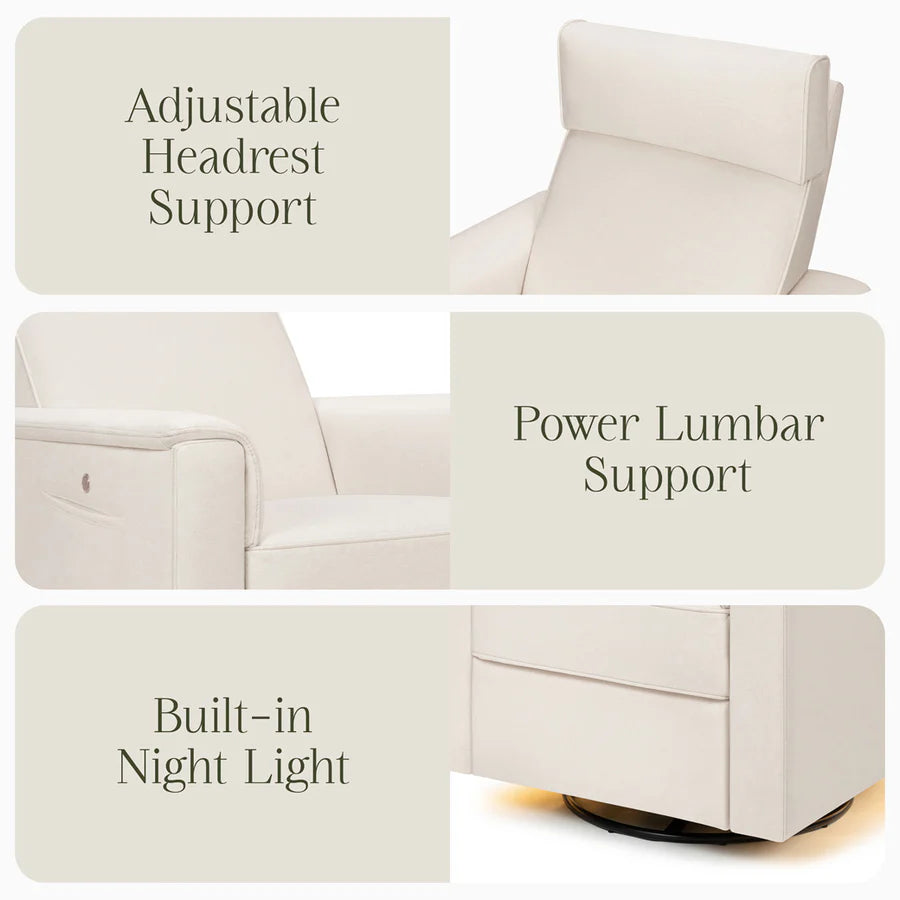 Willa Deluxe Power Glider Recliner w/ Heat & Massage and Lights - NEW!