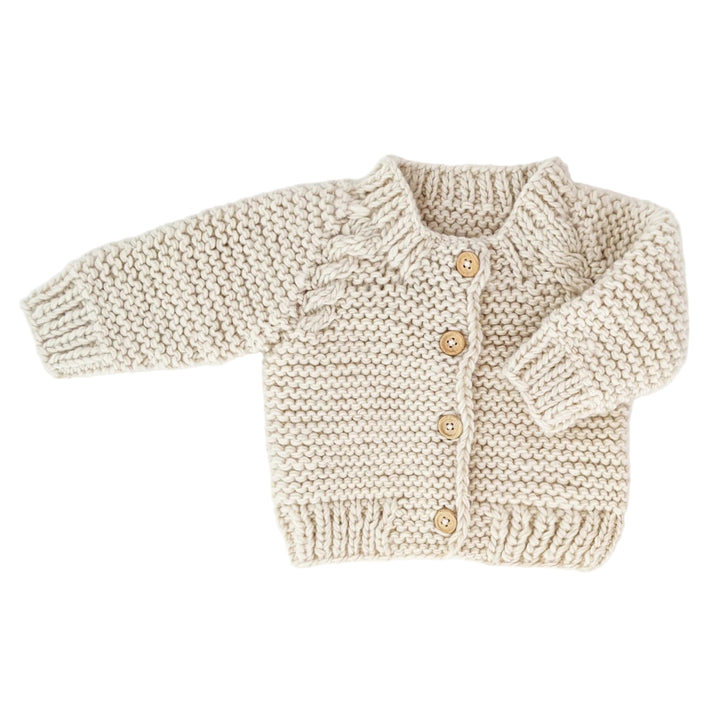 Huggalugs Natural Knit Cardigan - Natural