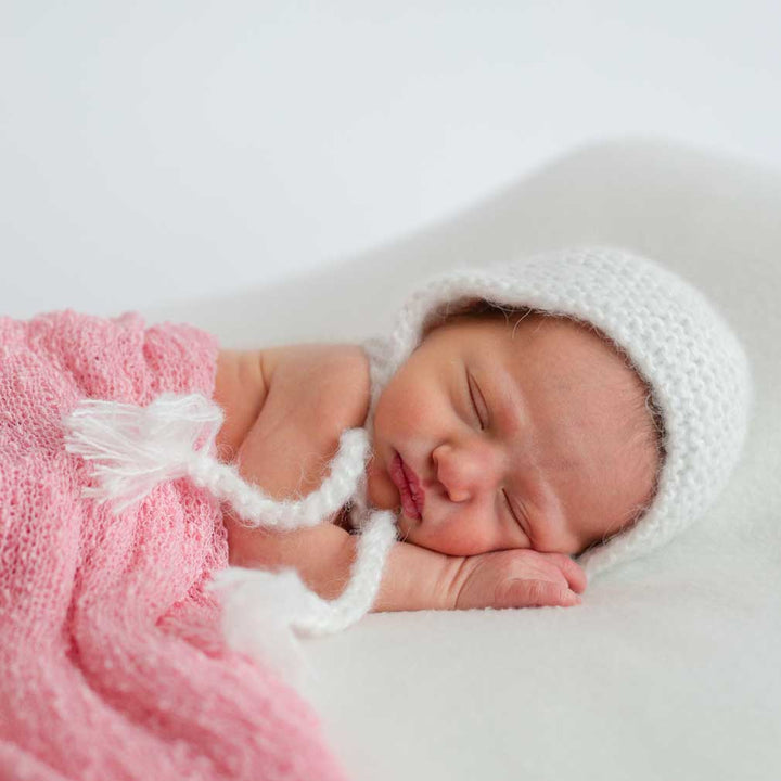 Huggalugs Angora Knit Bonnet - Newborn