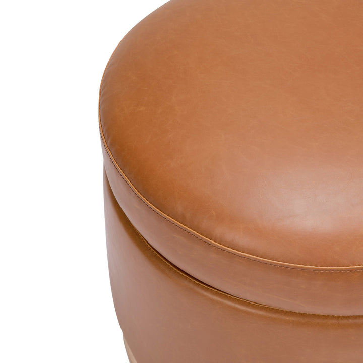 Babyletto Naka Storage Ottoman in Vegan Leather