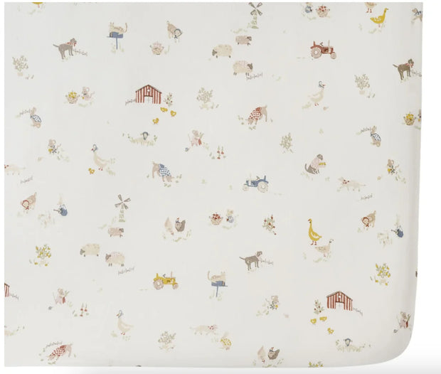 Pehr Organic Cotton Crib Sheet - On the Farm