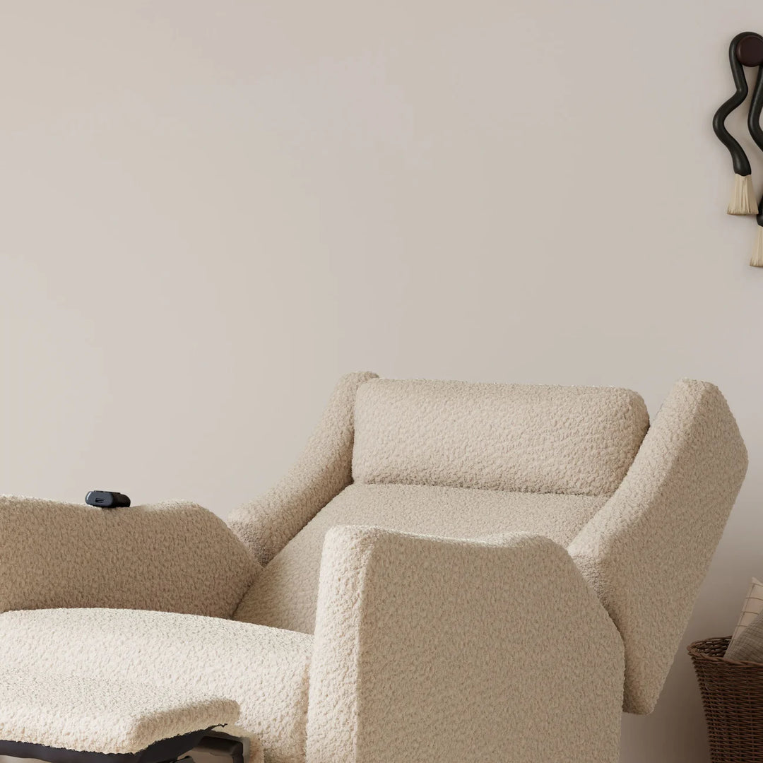 BabyLetto Kiwi Deluxe Power Recliner and Swivel Glider with Heat and Massage