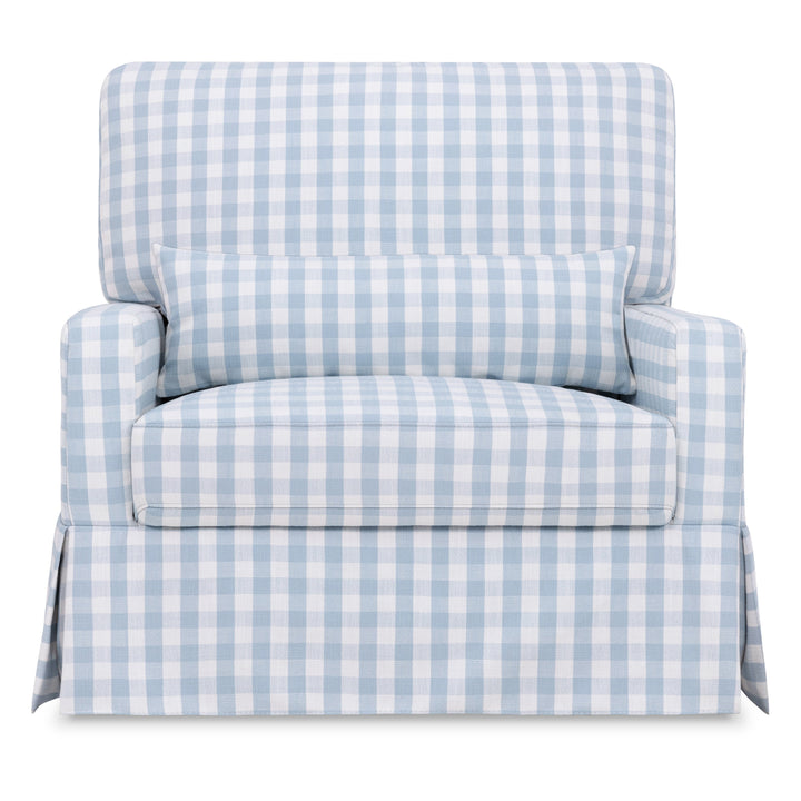 Namesake Crawford Pillowback Chair and a Half Comfort Swivel Glider