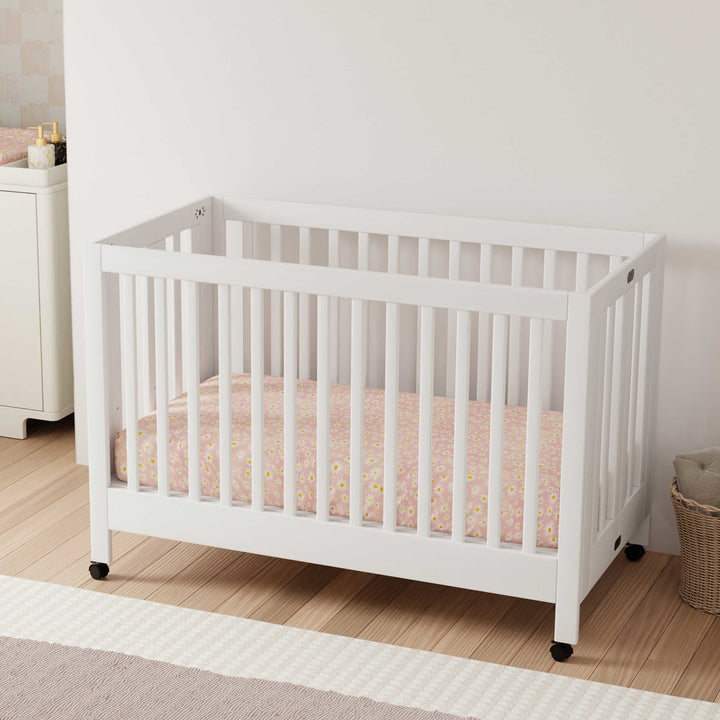 Babyletto Maki Portable Folding Crib with Toddler Bed Conversion Kit