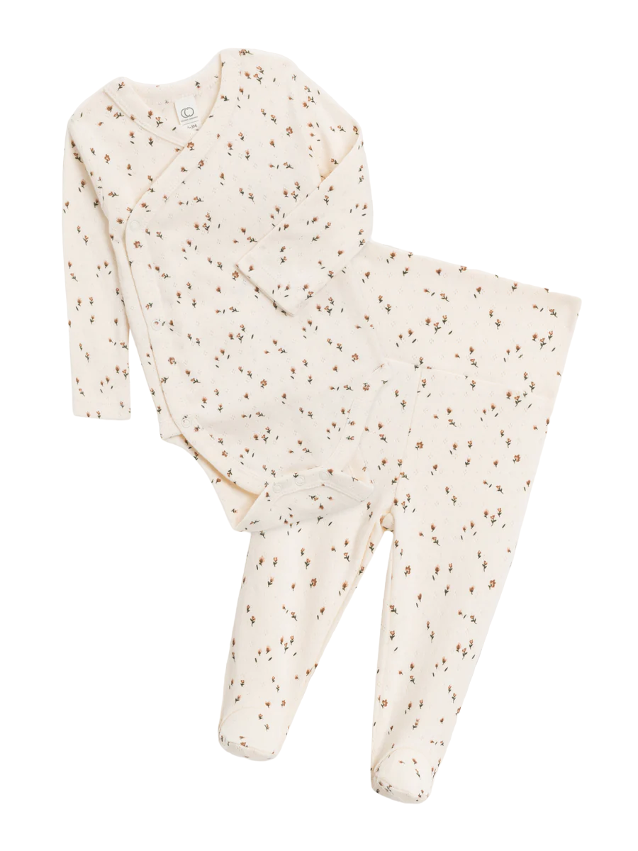 Colored Organics Margot Kimono Bodysuit & Pant - Sadie Floral