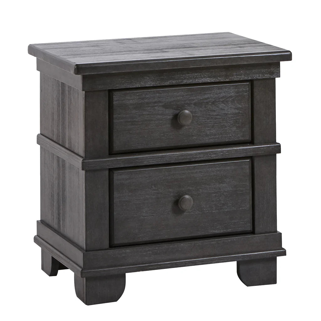 Pali Potenza 3 piece Crib and Dresser Set w/Nightstand - Distressed Granite