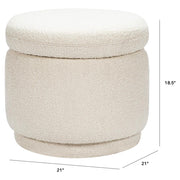 Babyletto Enoki Modern Classic Boucle Storage Ottoman