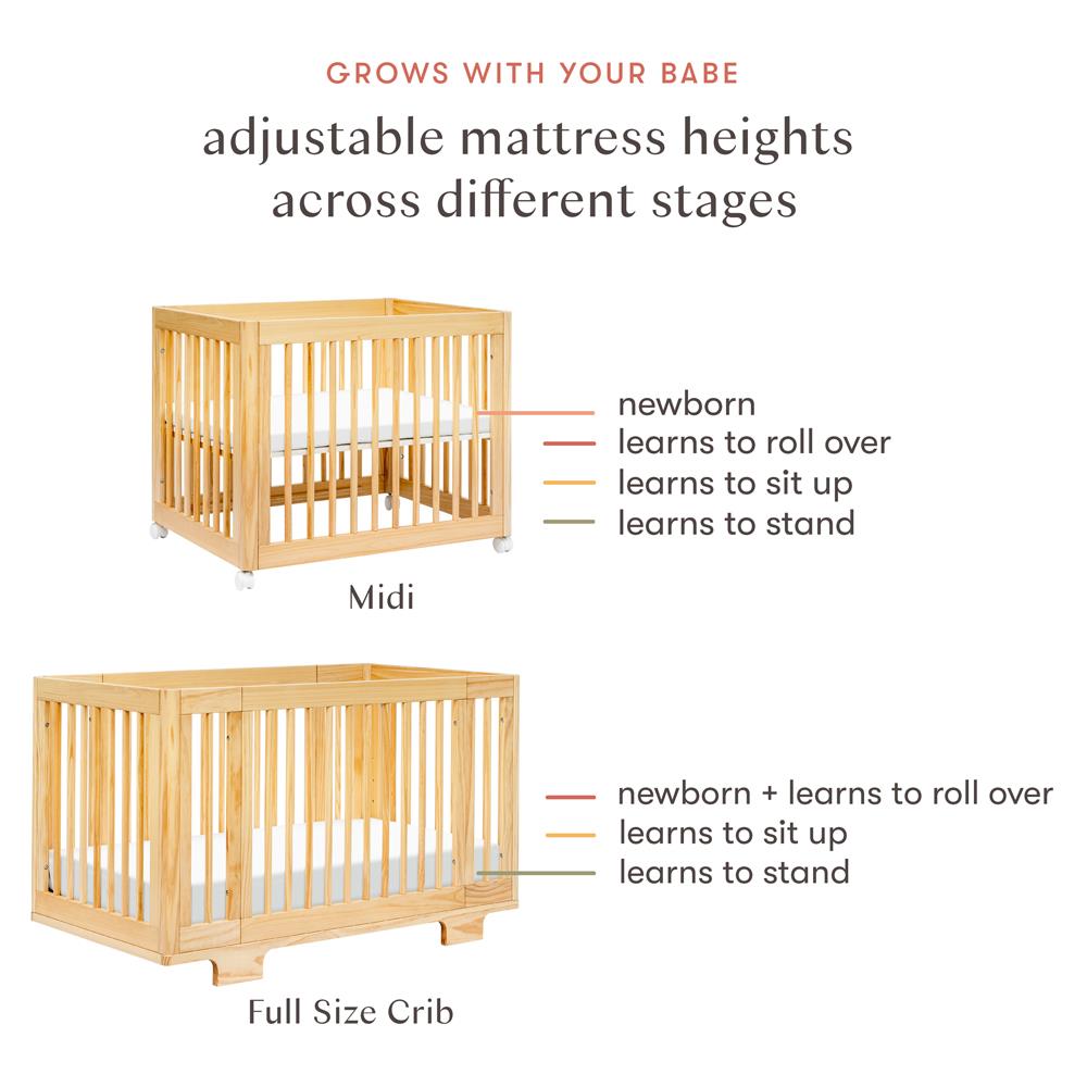 Adjustable crib heights hotsell