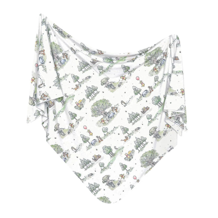 Copper Pearl Winnie the Pooh Hundred Acre Wood Swaddle Blanket