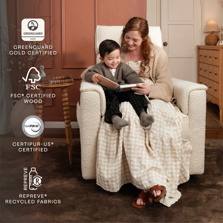 SALE! Monogram by Namesake Willa Power Recliner w/ Adjustable Headrest & Wood Base