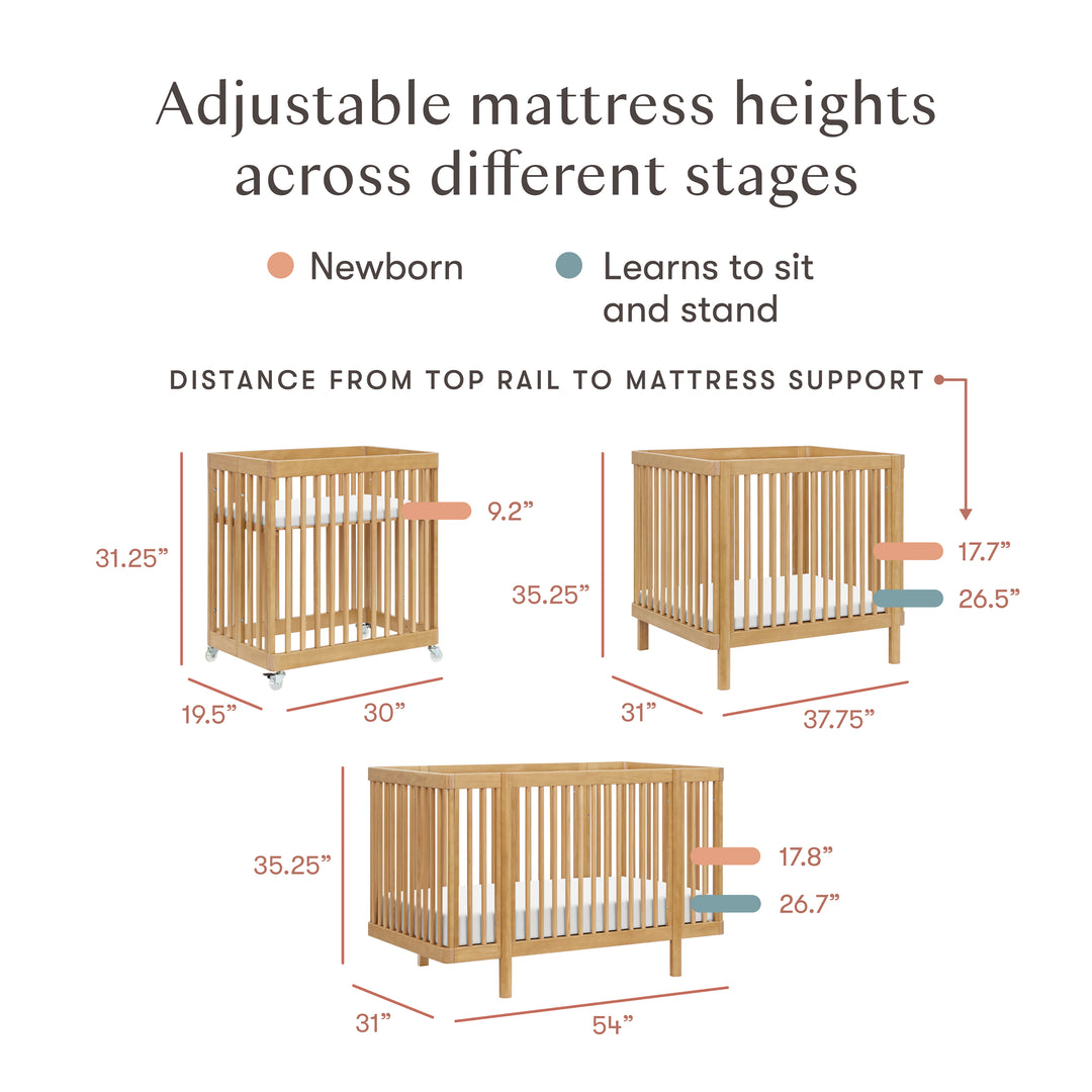 Babyletto Pogo 8-in-1 Convertible Crib with All-Stages Conversion Kits