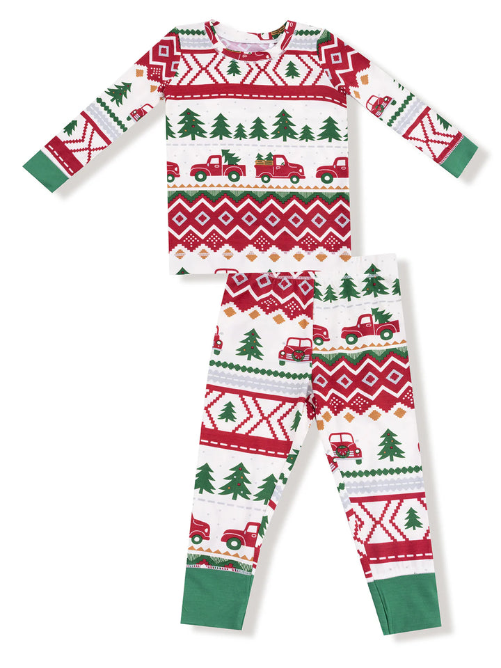 Red Truck Fairisle 2 Piece Set