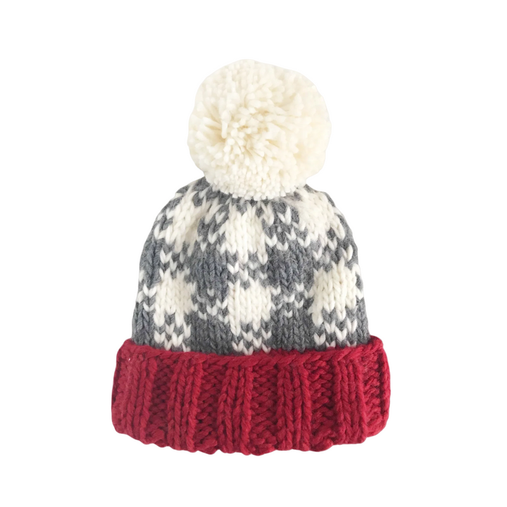Blueberry Hill Red/Grey Buffalo Check Hat
