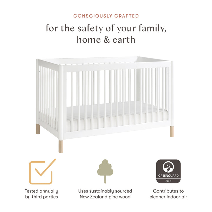 Babyletto Gelato 4-in-1 Convertible Crib with Toddler Bed Conversion Kit