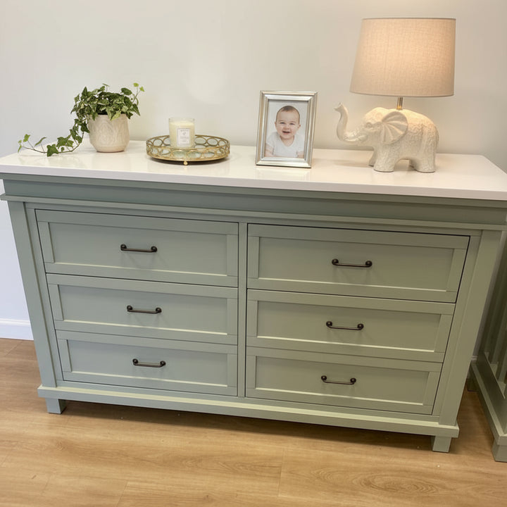 Baby Appleseed Rowan Arch Top Convertible Crib - Sage