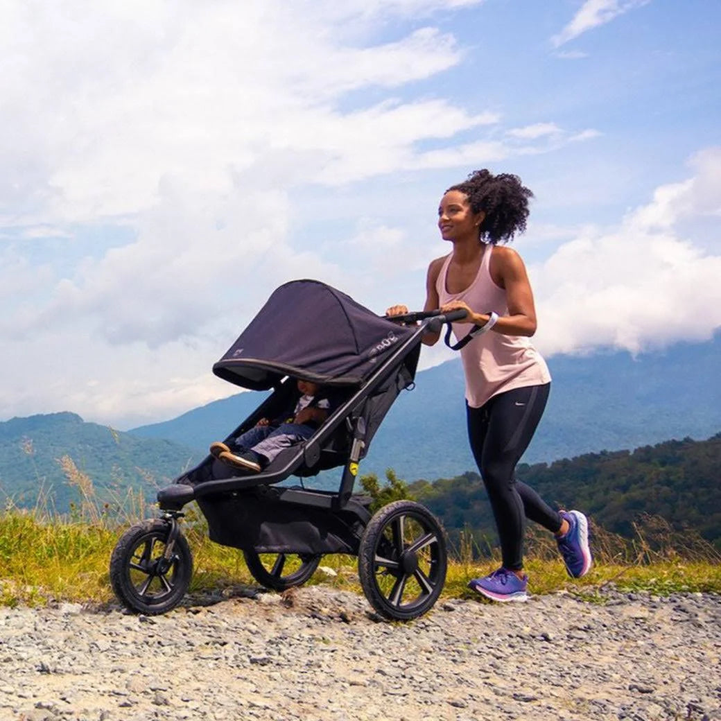 bob stroller blue and brown BOB Alterrain Pro Jogging Stroller w/Handbrake – Baby Grand