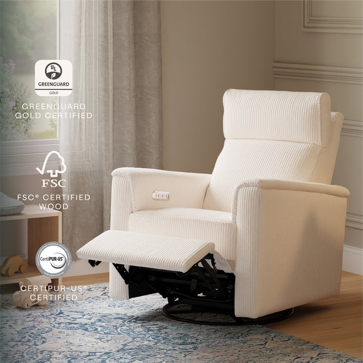 Namesake Willa Plus Power Glider Recliner w/Power Headrest