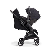 Silver Cross Jet 4 Super Compact Stroller - Black w/ car seat adapter