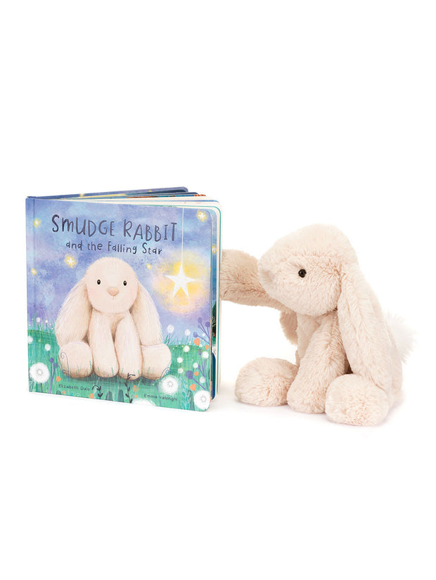 Jellycat Smudge Rabbit and the Falling Stars Book and Plush Bunny