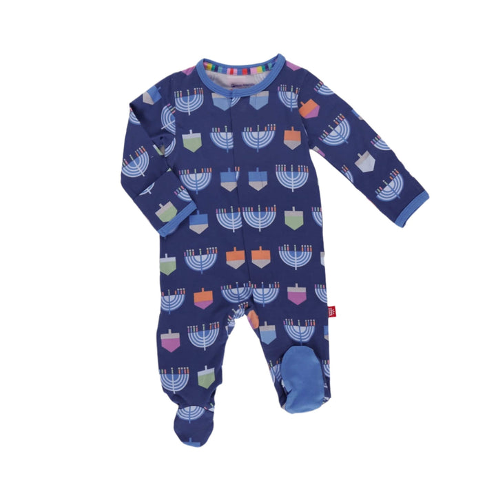 Magnetic me Footie  - Spin Me Right Around - Hanukkah