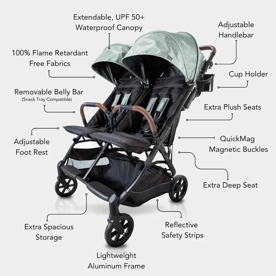 double stroller lightweight cheap Strolee Linq Double Stroller Premier Bundle – Baby Grand