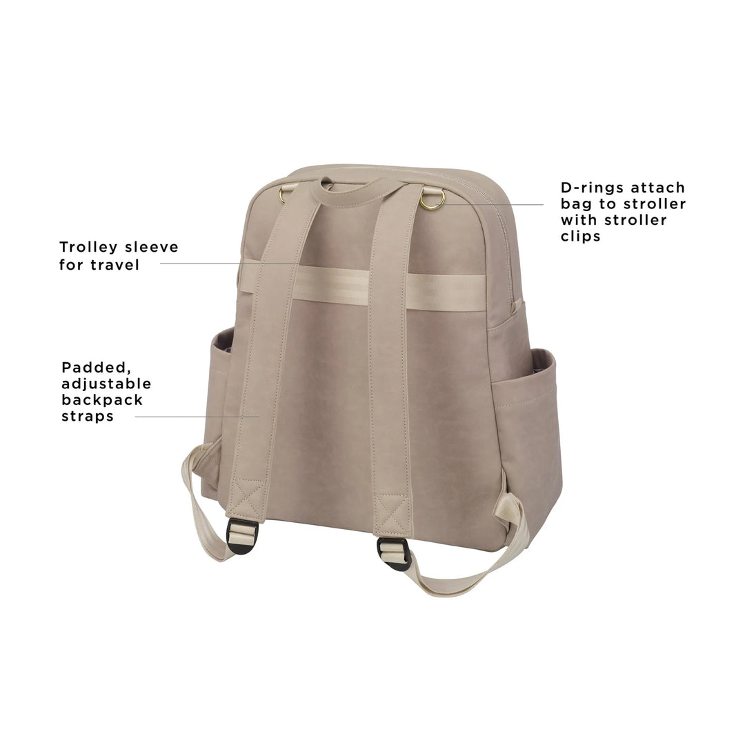 Petunia Pickle Bottom Sync Backpack - Grey Cable Stitch