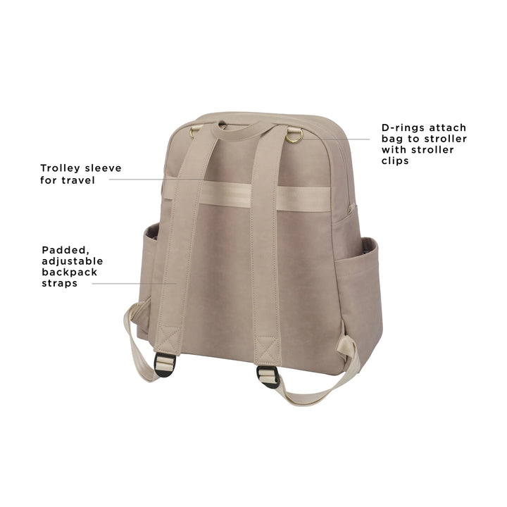 Petunia Pickle Bottom Sync Backpack - Grey Cable Stitch