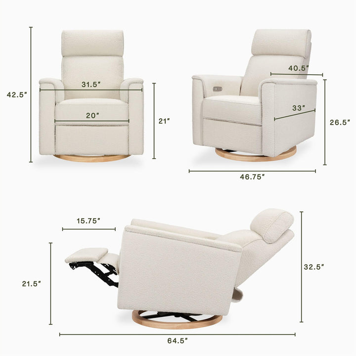 Namesake Willa Plus Power Glider Recliner w/Power Headrest