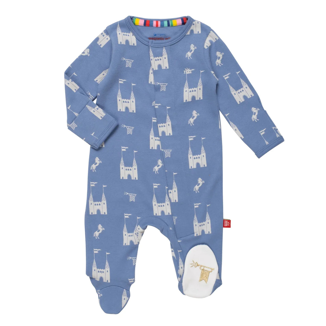 Magnetic Me Organic Cotton Footie - Balmoral of the Story