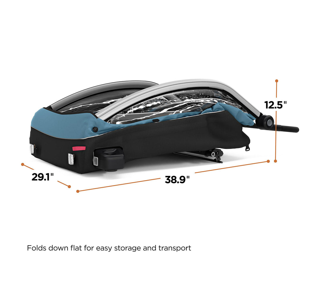 Thule Courier Bicycle Trailer in Aegean Blue