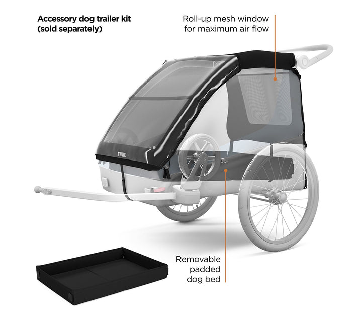 Thule Courier Bicycle Trailer in Aegean Blue