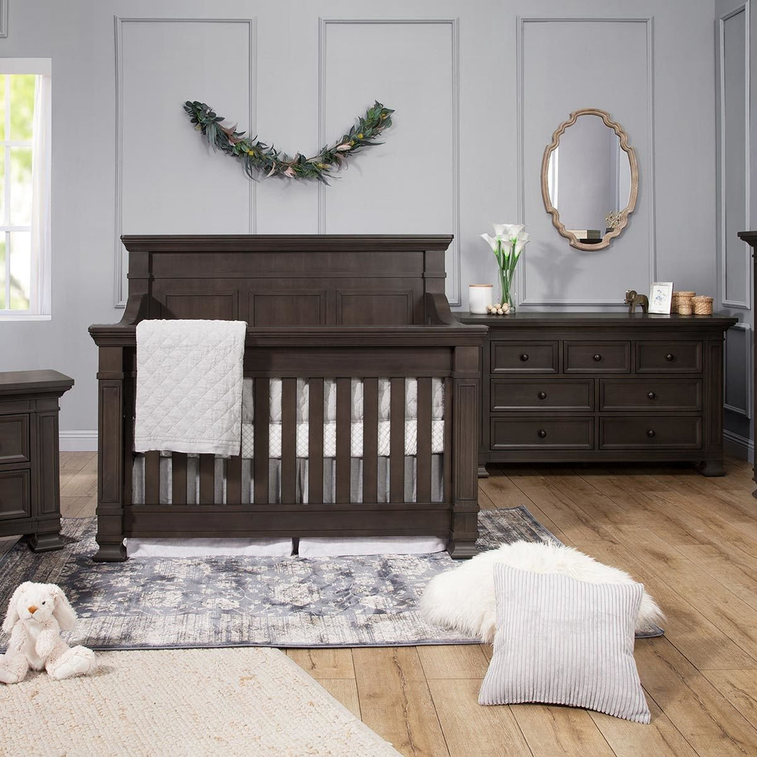 Monogram by Namesake Tillen 4-in-1 Convertible Crib +Dresser + Nightstand + Conversions