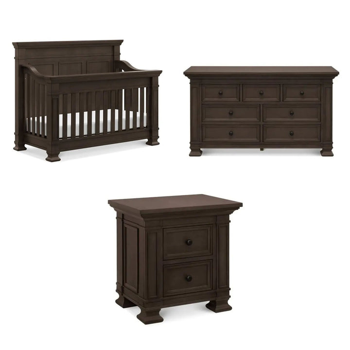 Monogram by Namesake Tillen 4-in-1 Convertible Crib +Dresser + Nightstand + Conversions