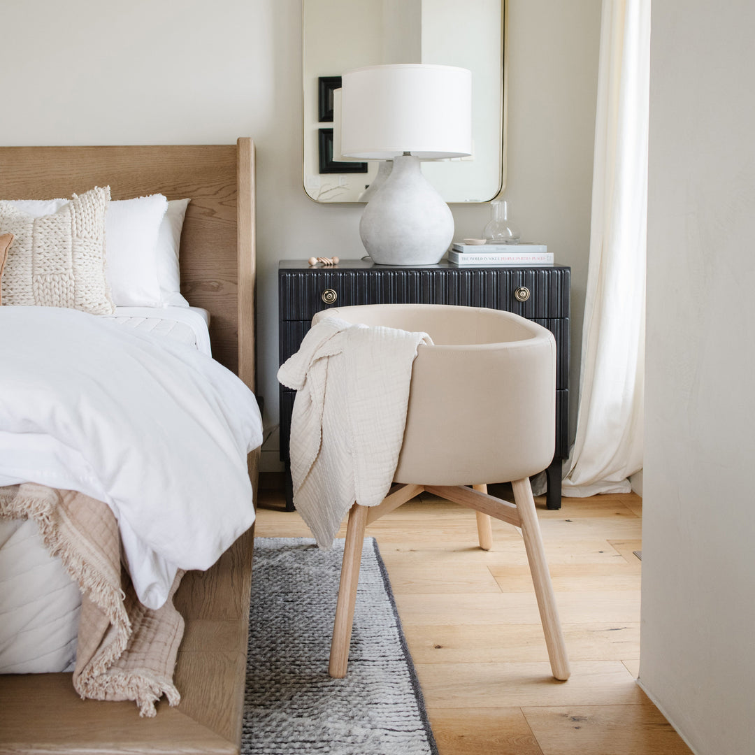 M26834GMLB,Babyletto,babyletto x GATHRE Capsule Bassinet in Millet