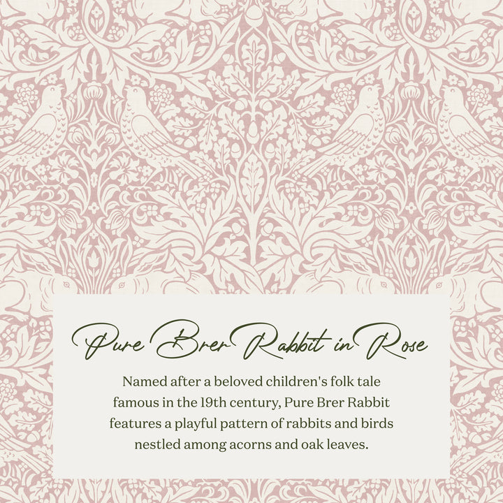 Namesake Crewe Recliner and Swivel Glider- Pure Brer Rabbit in Rose  with Dark Wood Base