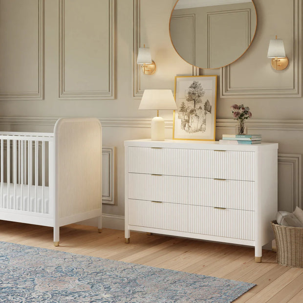 Namesake Brimsley Tambour Classic Crib & 6 Drawer Dresser