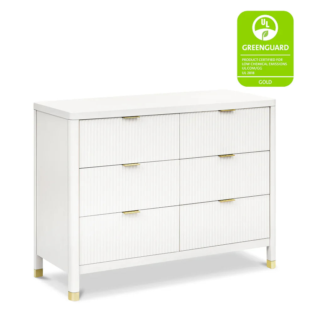 Namesake Brimsley Tambour Classic Crib & 6 Drawer Dresser