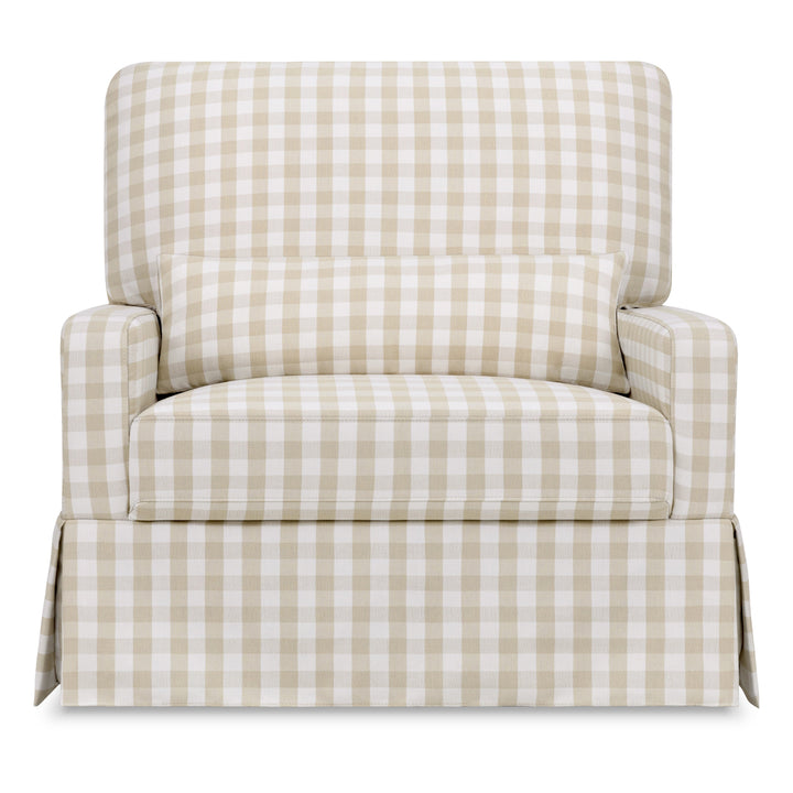 Namesake Crawford Pillowback Chair and a Half Comfort Swivel Glider