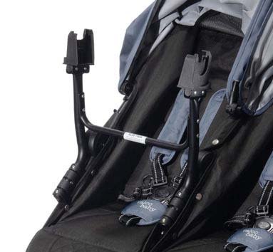 Valcobaby Slim Lightweight Twin Stroller - Licorice