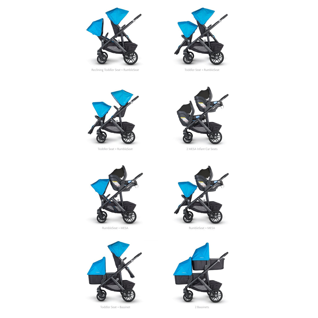 uppababy vista configurations 2017 UPPAbaby Vista Upper Adapters – Baby Grand