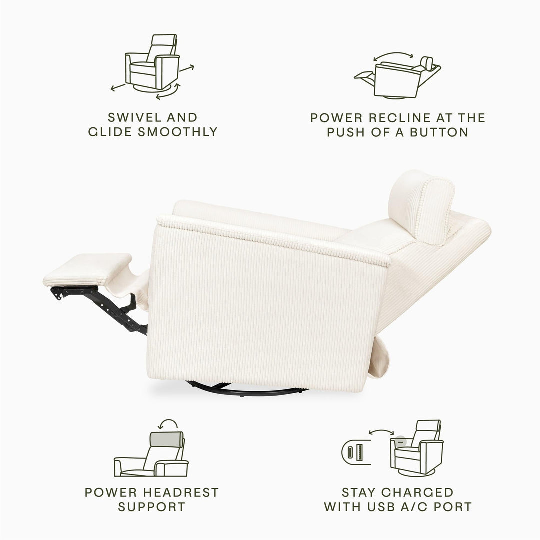 Namesake Willa Plus Power Glider Recliner w/Power Headrest