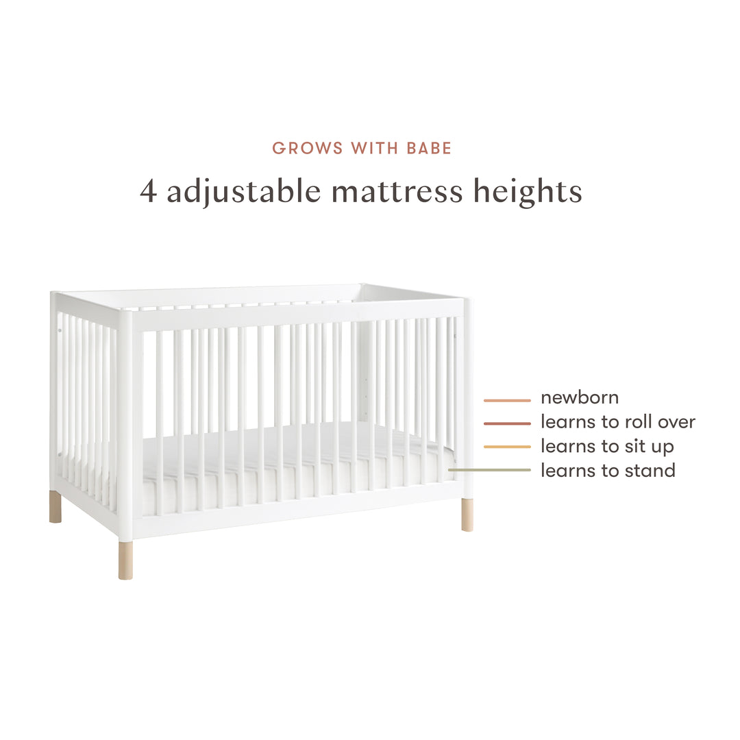 Babyletto Gelato 4-in-1 Convertible Crib with Toddler Bed Conversion Kit