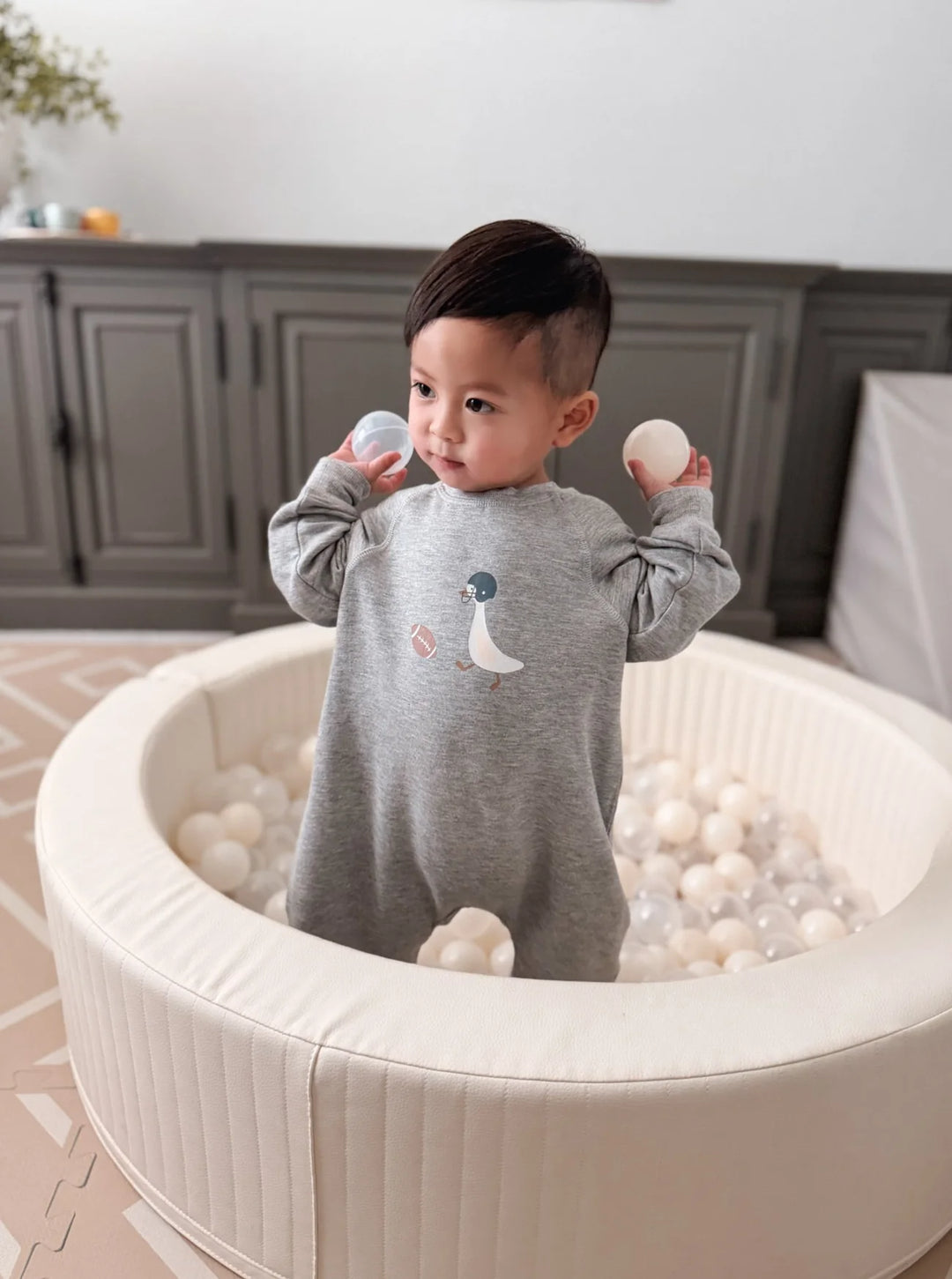 Gunamuna Fleece Jumpsuit - Football Goose