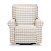 Namesake Monroe Power Recliner - Tan Gingham