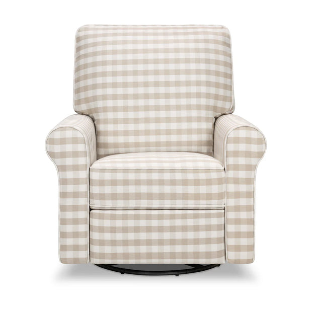 Namesake Monroe Power Recliner - Tan Gingham