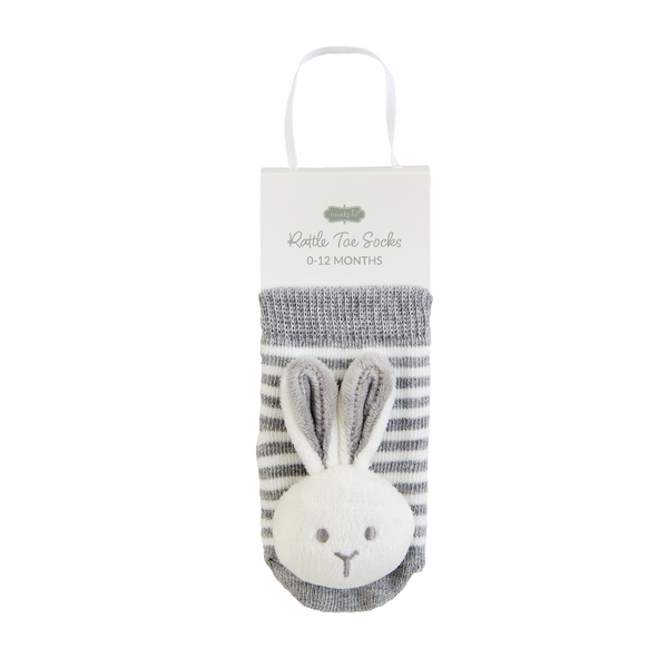 Bunny Rattle Toes Socks