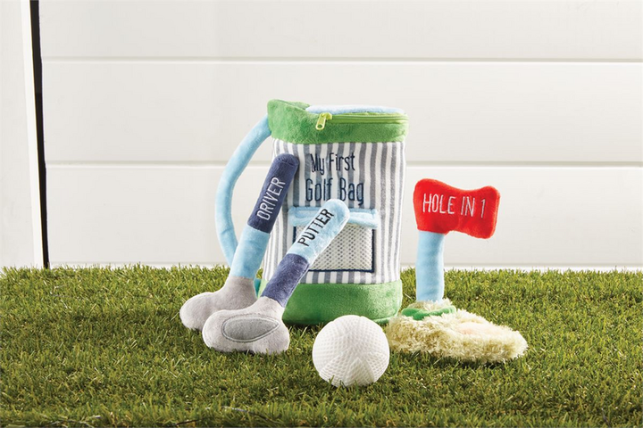 Golf Bag Plush Toy Set