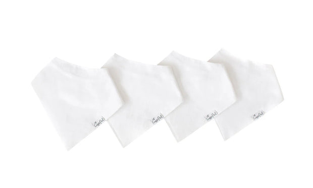 Baby Bandana Bibs - White Basics