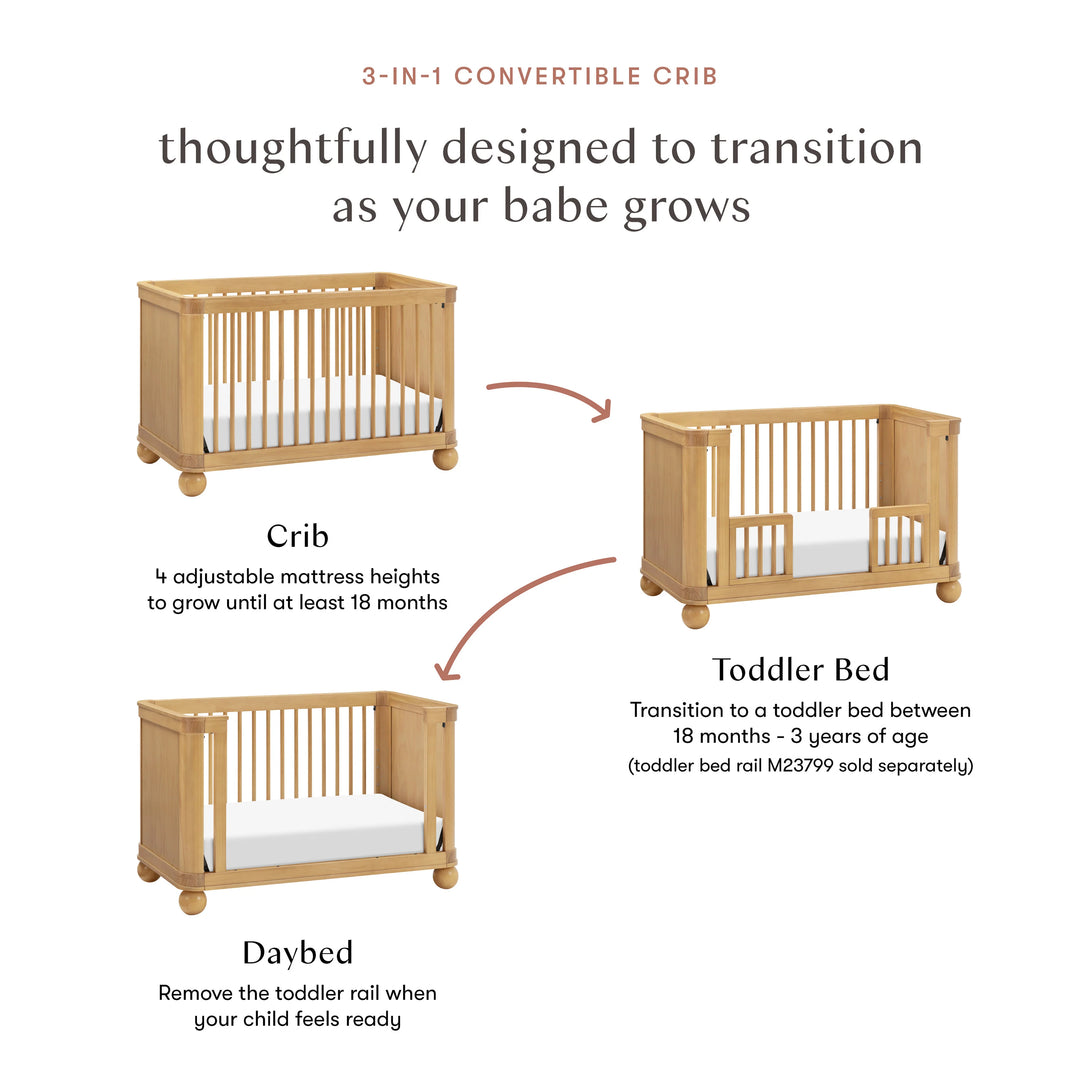 Babyletto Crosby 3-in-1 Convertible Crib