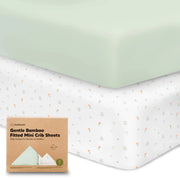 KeaBabies Isla Bamboo Mini Crib Sheets